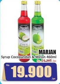 Promo Harga Marjan Syrup Boudoin Melon, Cocopandan 460 ml - Hari Hari