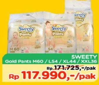 Promo Harga Sweety Gold Pants M60, L54, XL44, XXL36  - TIP TOP