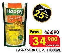 Promo Harga HAPPY Soya Oil 1000 ml - Superindo