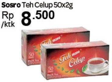Promo Harga Sosro Teh Celup 50 pcs - Carrefour
