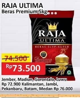 Promo Harga Raja Ultima Beras Slyp Super 5000 gr - Alfamart