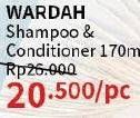 Promo Harga Wardah Shampoo & Conditioner 170ml  - Guardian