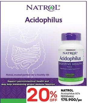 Promo Harga NATROL Acidophilus Probiotic 60 pcs - Guardian