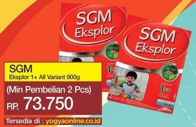 Promo Harga SGM Eksplor 1+ Susu Pertumbuhan All Variants 900 gr - Yogya