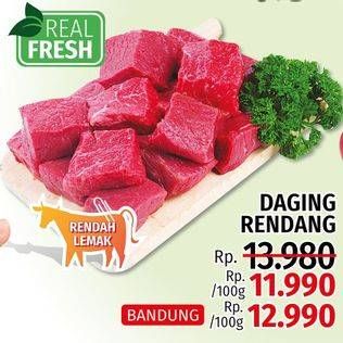 Promo Harga Daging Rendang Sapi per 100 gr - LotteMart