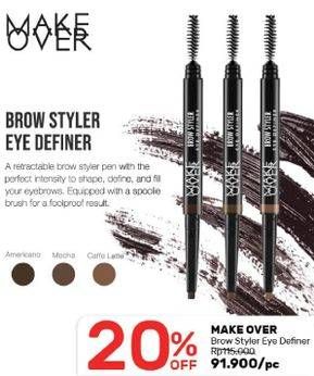 Promo Harga MAKE OVER Brow Styler Eye Definer  - Guardian