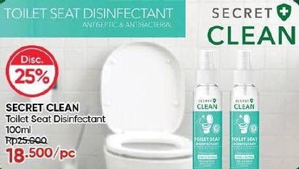 Promo Harga Secret Clean Toilet Seat Sanitizer 100 ml - Guardian