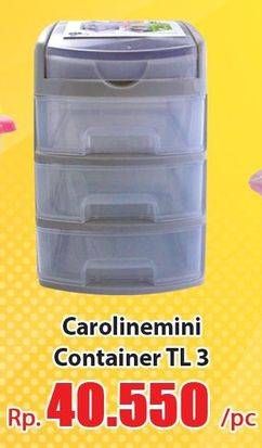 Promo Harga OWL PLAST Caroline Mini Container TL 3  - Hari Hari