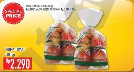 Promo Harga Tomat Prima per 100 gr - Hypermart
