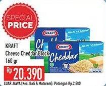 Promo Harga KRAFT Cheese Cheddar 165 gr - Hypermart