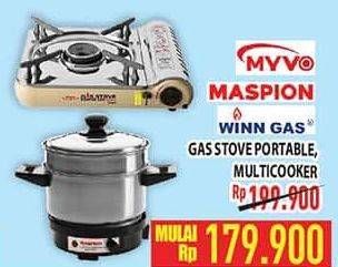 Promo Harga MYVO/ MASPION/ WINN GAS Gas Stove Portable, Multicooker  - Hypermart