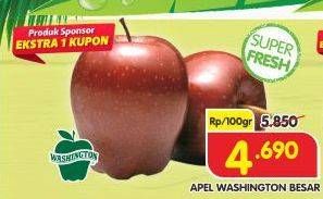 Promo Harga Apel Washington B per 100 gr - Superindo