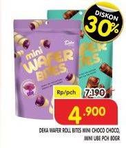 Promo Harga DUA KELINCI Deka Mini Wafer Bites Choco Choco, Ube 80 gr - Superindo
