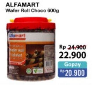 Promo Harga ALFAMART Wafer Roll Cokelat 600 gr - Alfamart