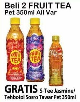 Promo Harga SOSRO Fruit Tea All Variants per 2 botol 350 ml - Alfamart