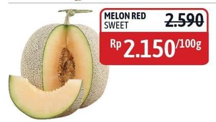 Promo Harga Melon Red Sweet per 100 gr - Alfamidi