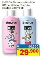 Promo Harga Emeron Shampoo Nutritive BT21 Anti Hair Fall, Anti Ketombe 340 ml - Indomaret