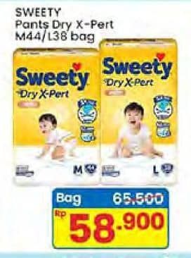 Promo Harga Sweety Bronze Pants Dry X-Pert M44, L38 38 pcs - Indomaret
