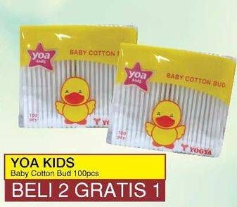 Promo Harga YOA Baby Cotton Bud 100 pcs - Yogya