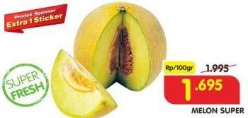 Promo Harga Melon Super per 100 gr - Superindo
