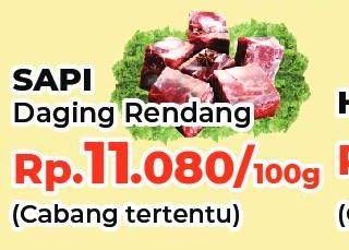 Promo Harga Daging Rendang Sapi Sapi per 100 gr - Yogya