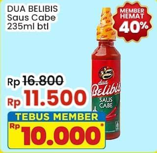 Promo Harga Dua Belibis Saus Cabe 235 ml - Indomaret