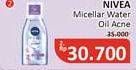Promo Harga Nivea MicellAir Skin Breathe Micellar Water Oil Acne Care 125 ml - Alfamidi