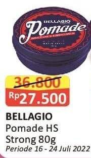 Promo Harga Bellagio Homme Pomade High Shine Strong Hold Red 80 gr - Alfamart