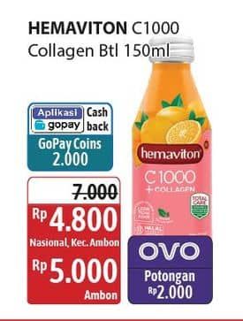 Promo Harga Hemaviton C1000 Orange + Collagen 150 ml - Alfamidi