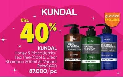 Promo Harga Kundal Honey & Macadamia Pure Natural Balancing Refreshing Shampoo All Variants 500 ml - Guardian