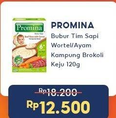 Promo Harga Promina Bubur Bayi 6+ Beef Stew With Carrot, Cheezy Chicken Broccoli 120 gr - Indomaret
