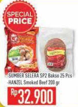 Promo Harga Sumber Selera Bakso Sapi/Hanzel Smoked Beef  - Hypermart
