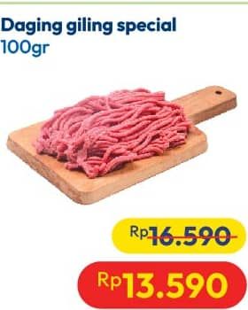 Promo Harga Daging Giling Sapi Spesial per 100 gr - Hypermart