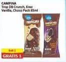 Promo Harga Campina Tropicana Choco Vanilla, Crunchy Double Choco, Krez-Krez Vanilla 65 ml - Alfamart