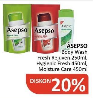 Promo Harga ASEPSO Body Wash  - Alfamidi