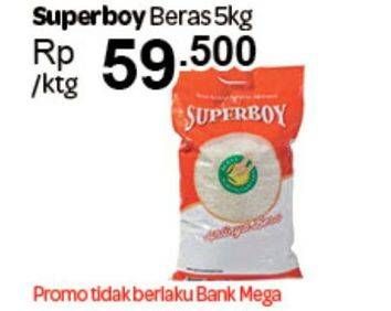 Promo Harga Superboy Beras 5 kg - Carrefour