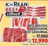 Promo Harga Beef Gyudon/Bulgogi/Gaseumsal  - LotteMart