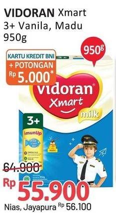 Promo Harga VIDORAN Xmart 3+ Vanilla, Madu 950 gr - Alfamidi