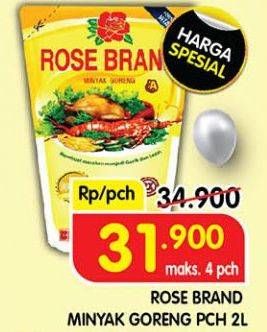 Promo Harga Rose Brand Minyak Goreng 2000 ml - Superindo