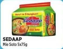 Promo Harga SEDAAP Mie Kuah Soto per 5 pcs 75 gr - Alfamart