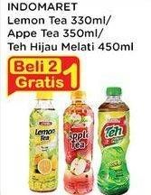 Promo Harga INDOMARET Minuman Teh Lemon, Apel, Hijau Melati 330 ml - Indomaret