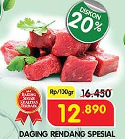 Promo Harga Daging Rendang Sapi per 100 gr - Superindo