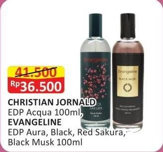 Promo Harga Christian Jornald Eau De Parfum/Evangeline Eau De Parfume/Evangeline Musk Eau De Parfum   - Alfamart