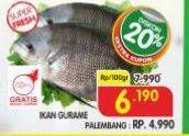 Promo Harga Ikan Gurame per 100 gr - Superindo