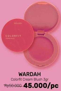 Promo Harga WARDAH Colorfit Cream Blush 3 gr - Guardian