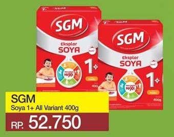 Promo Harga SGM Soya 1 Susu Pertumbuhan All Variants 400 gr - Yogya