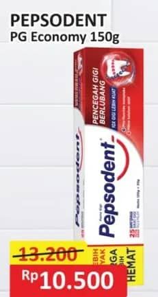 Promo Harga Pepsodent Pasta Gigi Pencegah Gigi Berlubang White 150 gr - Alfamart