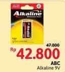 Promo Harga ABC Battery Alkaline 9V/6LR61 1 pcs - Alfamidi