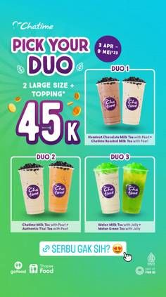 Promo Harga Chatime Milk Tea  - Chatime