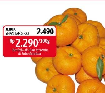 Promo Harga Jeruk Shantang RRT per 100 gr - Alfamidi